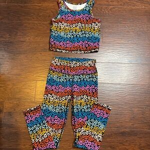 Hanna Andersson Girls Active Set 2 Piece size 8